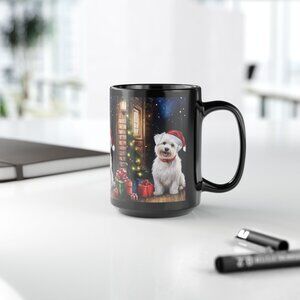 BUY!! Charming White Maltese Christmas Mug - Perfect Holiday Gift!